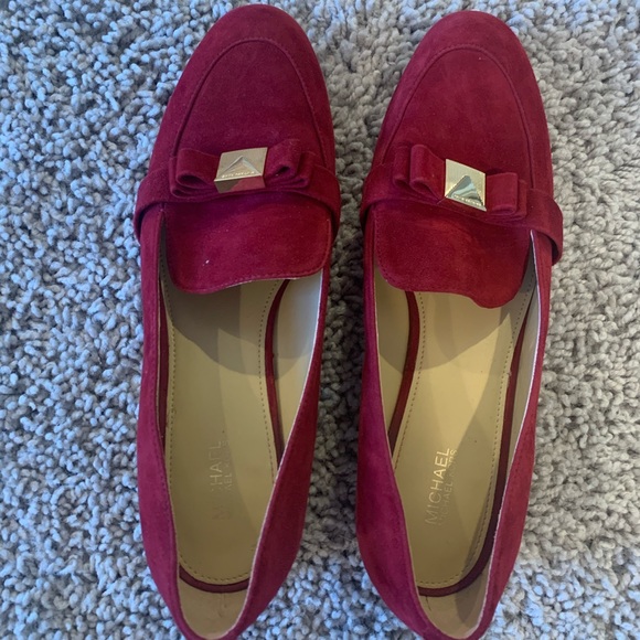michael kors red loafers
